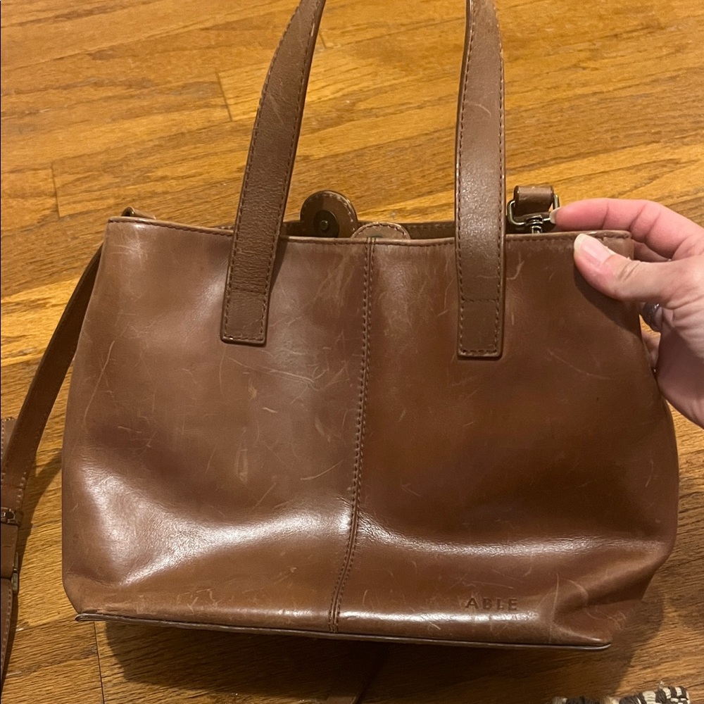 Able Ilse Mini Tote, Whiskey and Pony Haircalf